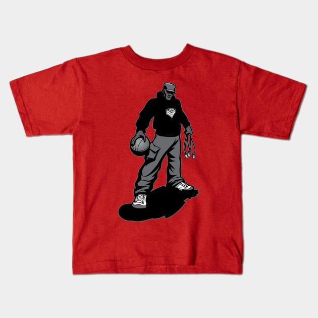 Basketball Soldier T-shirt Kids T-Shirt by TABRON PUBLISHING